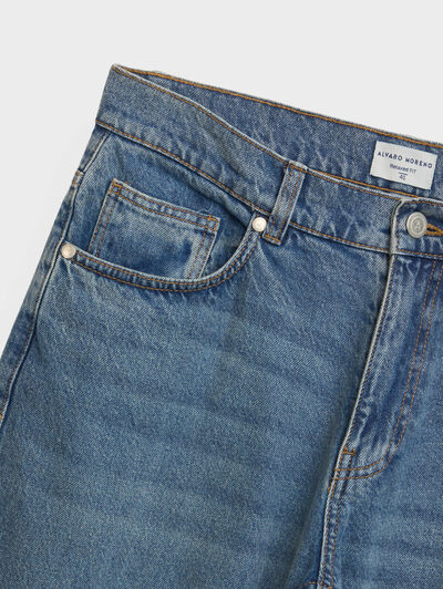 DENIM RELAXED FIT AZUL MARINO