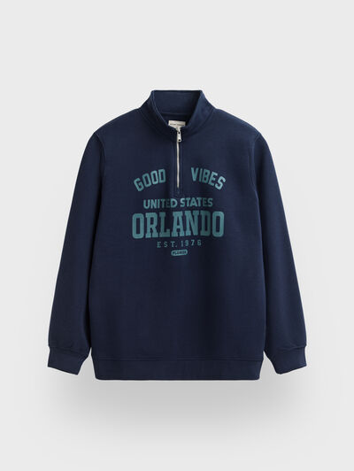 SUDADERA ORLANDO AZUL MARINO