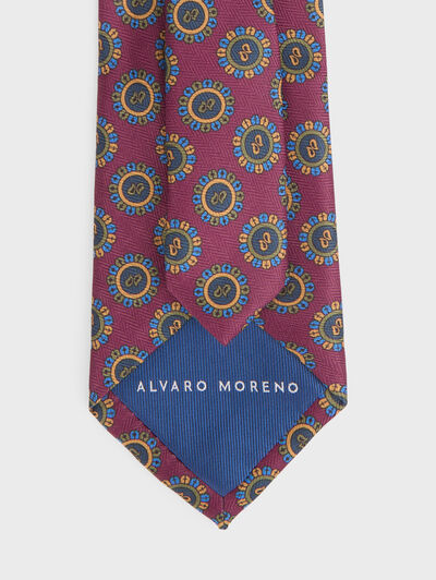 CORBATA PRINTED BURDEOS