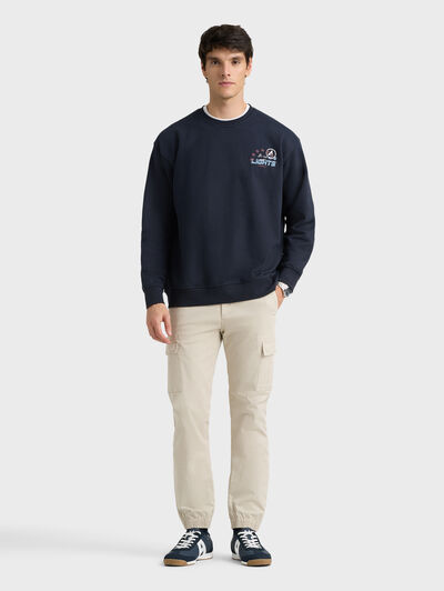 SUDADERA RACE AZUL MARINO