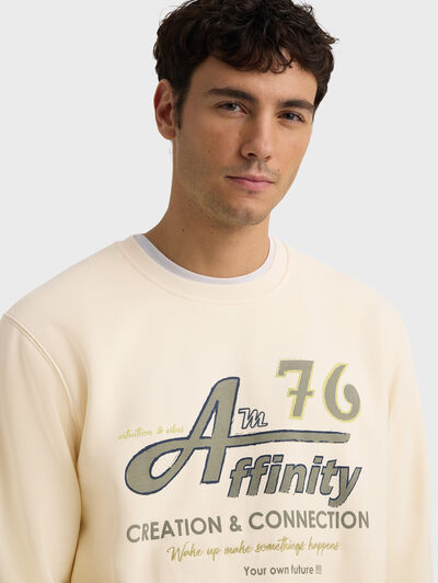 SUDADERA AFFINITY BEIGE