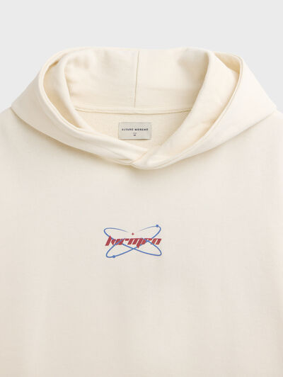 SUDADERA HAPPY BEIGE