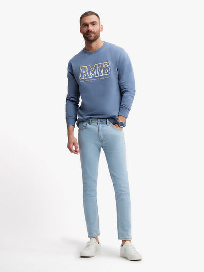 DENIM SLIM BASICO CELESTE