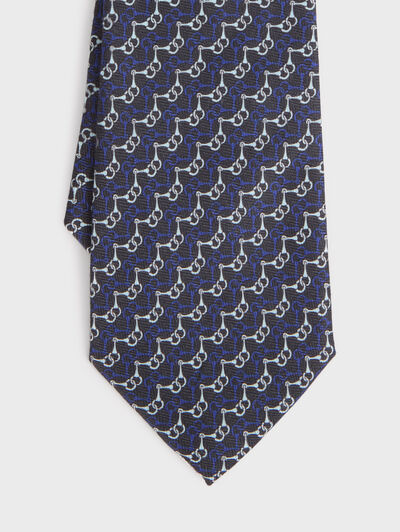CORBATA PRINTED AZUL MARINO