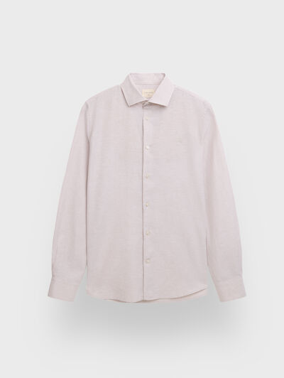 CAMISA LINO ALEX BEIGE