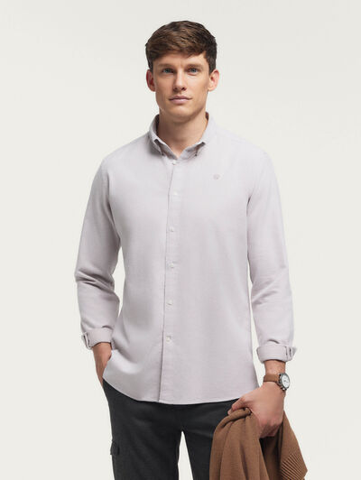 CAMISA OXFORD PEACH BEIGE