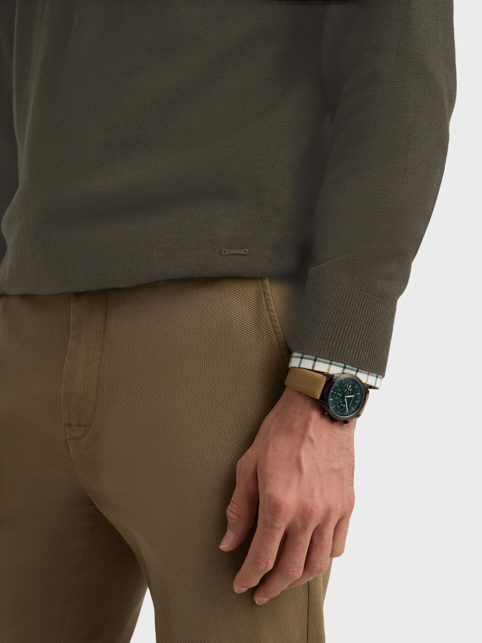 JERSEY BUTTON COLLAR