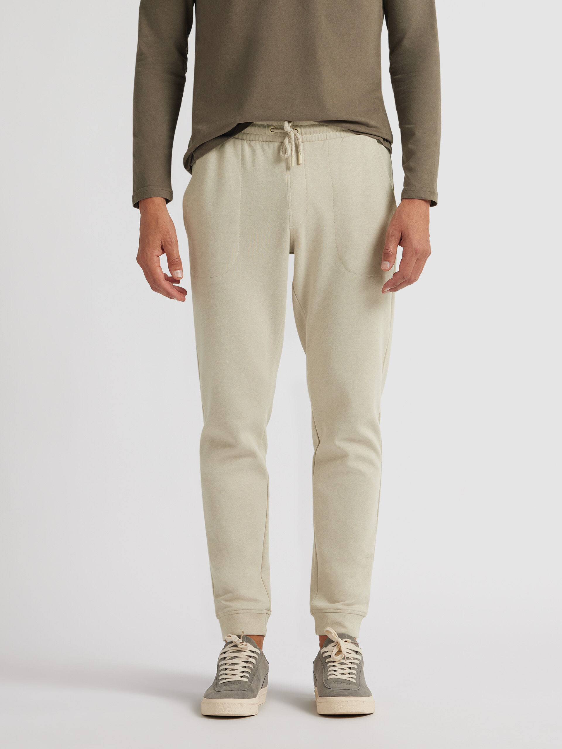 Pantalon jogger beige cheap