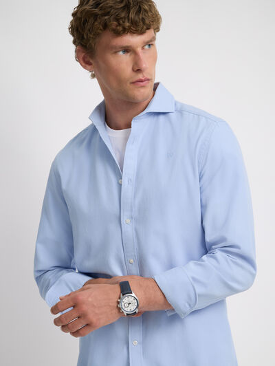 CAMISA PANAMA CELESTE