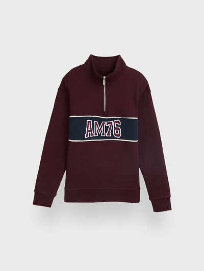 SUDADERA UNIQUE KIDS BURDEOS
