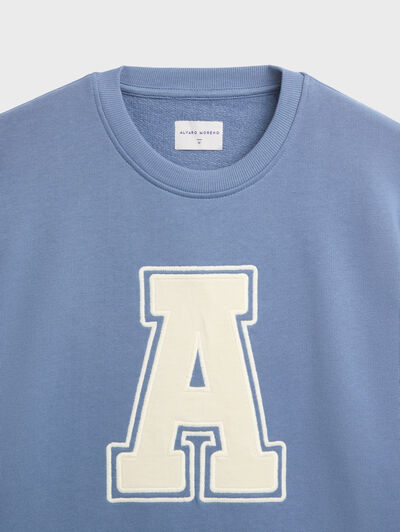 SUDADERA COLLEGE AZUL