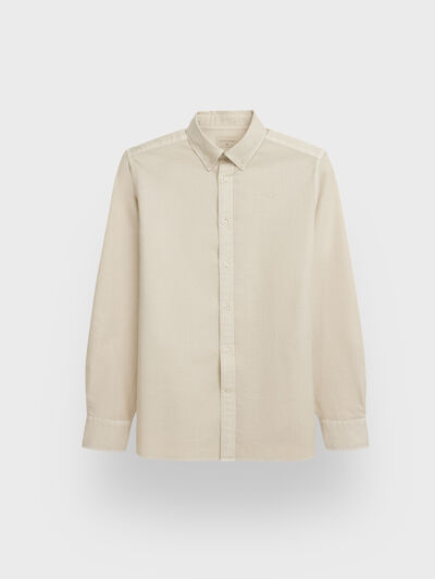 CAMISA OXFORD DYE BEIGE