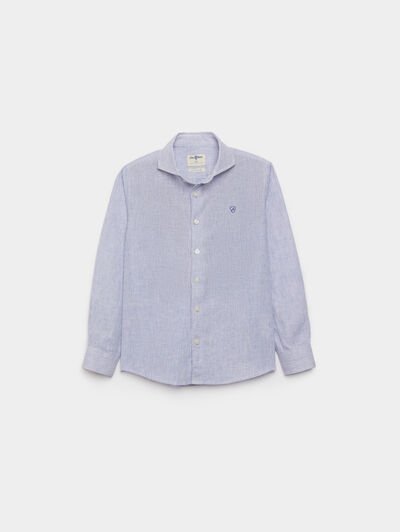 CAMISA LINO RAYAS KIDS