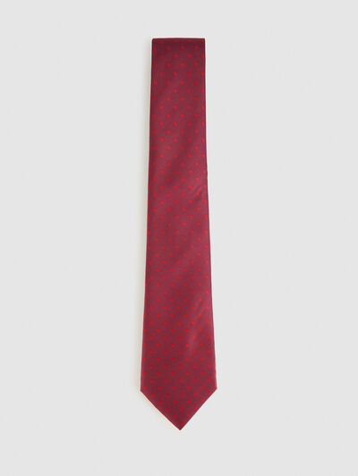 CORBATA JACQUARD MF BURDEOS