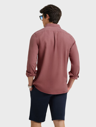 CAMISA TENCEL BURDEOS