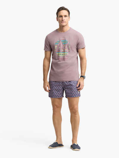 CAMISETA TEXTURE BURDEOS