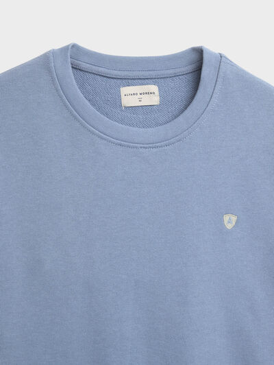 SUDADERA BASICA AZUL