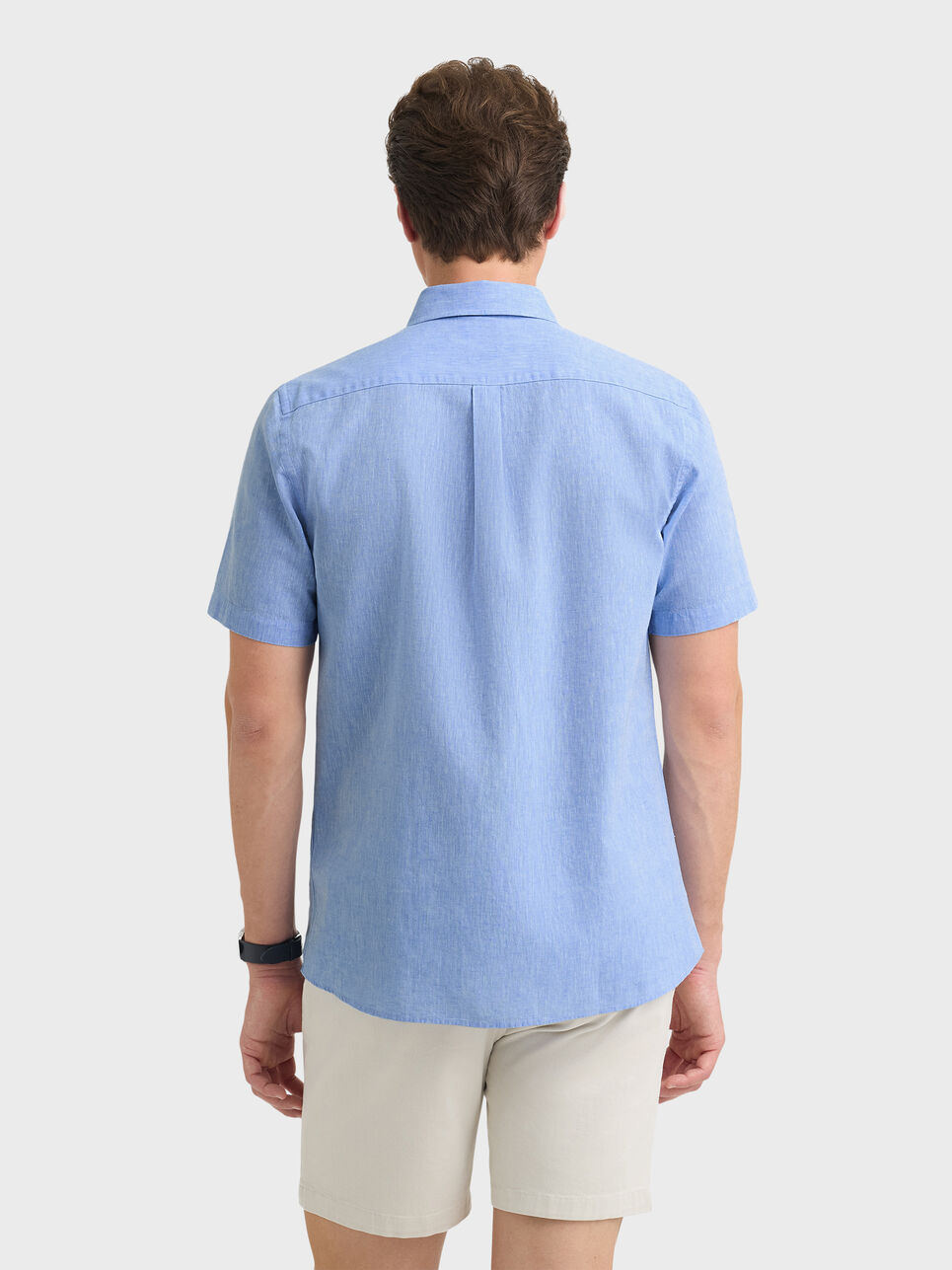 CAMISA LINO M.CORTA