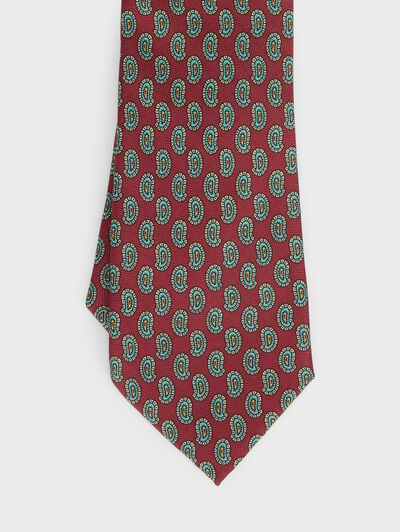 CORBATA PRINTED BURDEOS