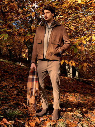 CAZADORA MOSBY MARRÓN