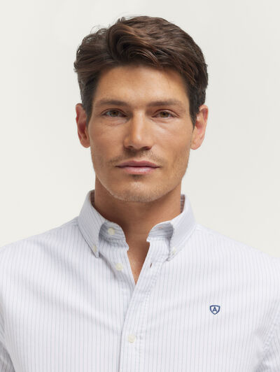 CAMISA OXFORD ASTON AZUL