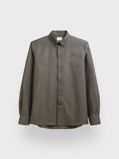 CAMISA OXFORD DARK VERDE