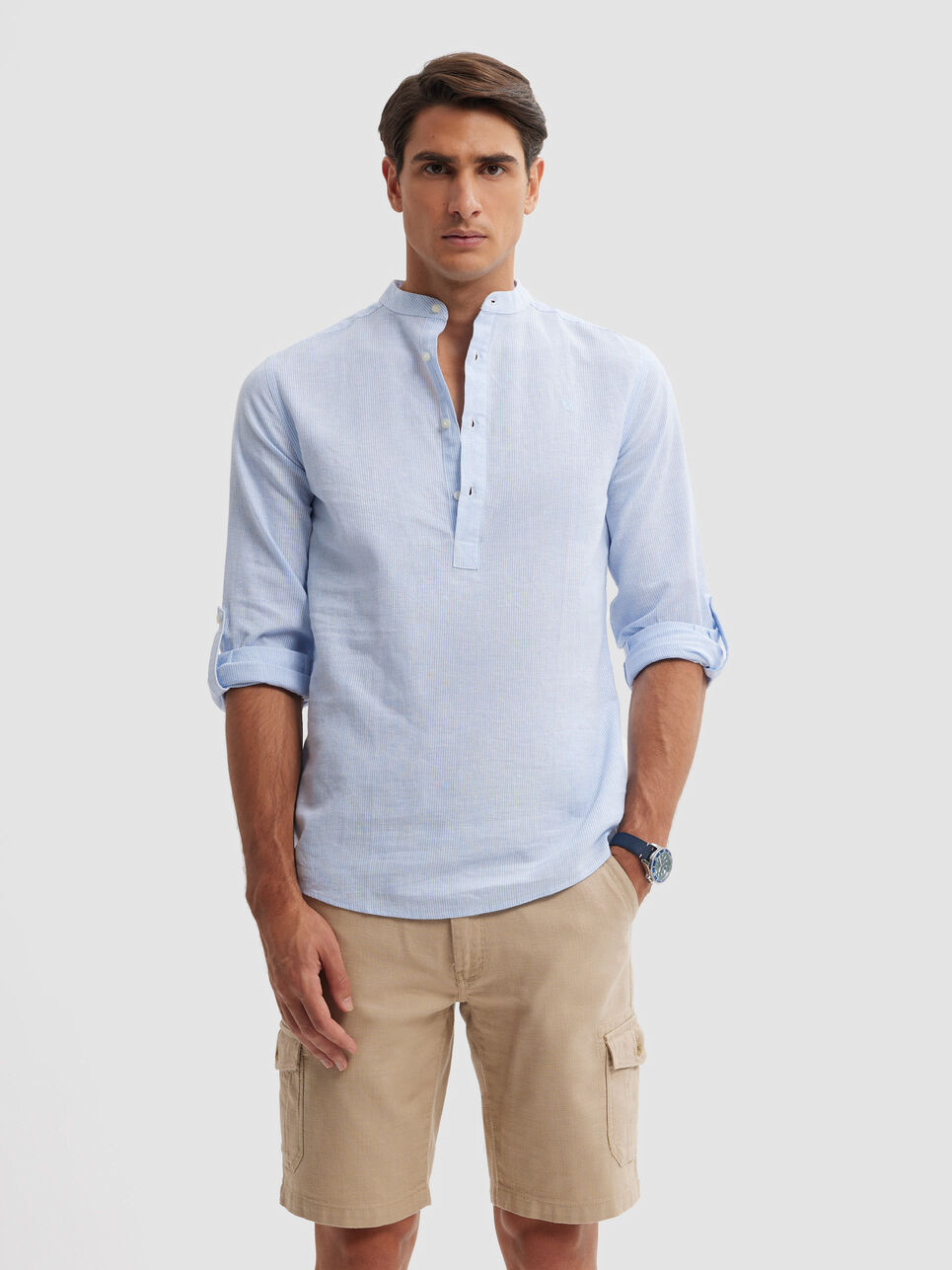 POLERA LINO RAYAS MAO