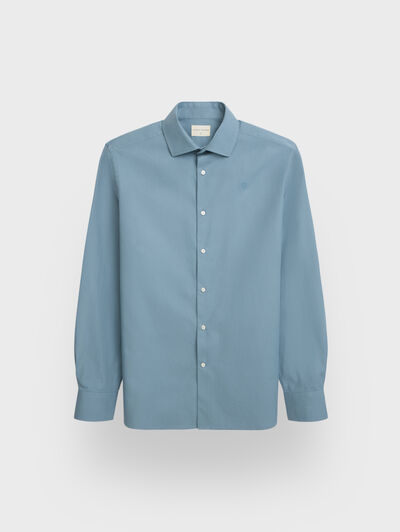 CAMISA TWILL PEACH AZUL