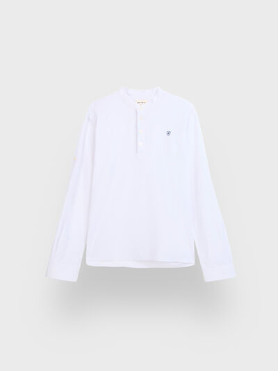 POLERA LINO MAO KIDS BLANCO