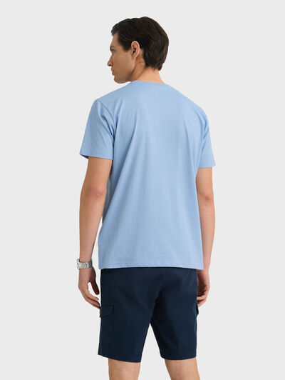 CAMISETA MELANGE AZUL