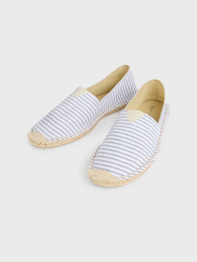 ESPADRILLES OXFORD STRIPES AZUL MARINO