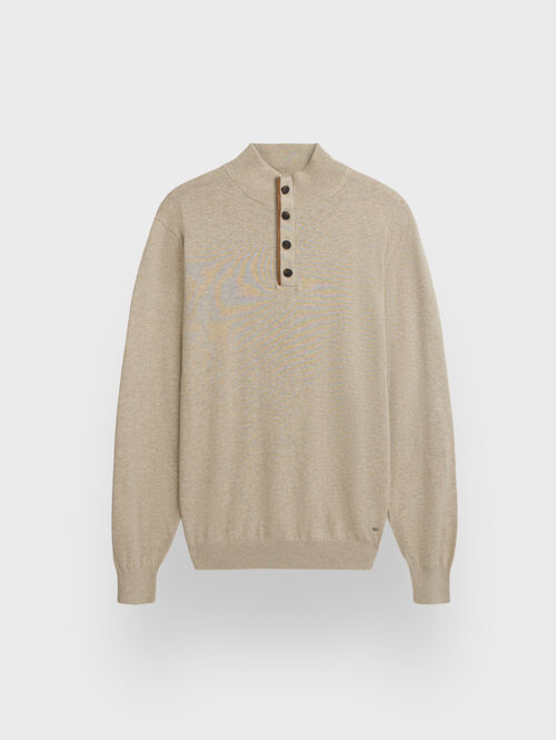 JERSEY BUTTON COLLAR CRUDO