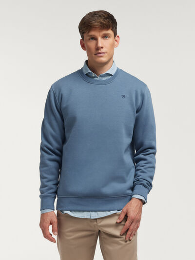 SUDADERA BASICA AZUL