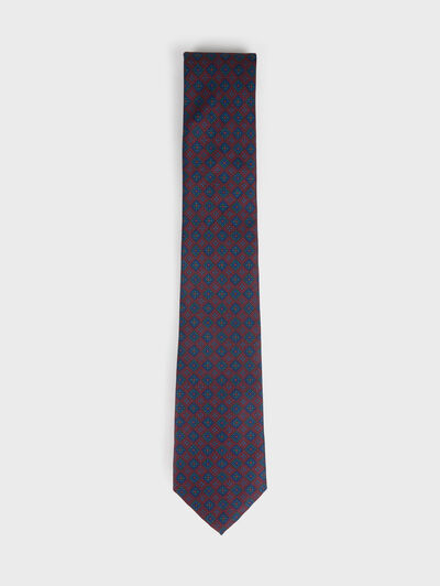 CORBATA PRINTED BURDEOS