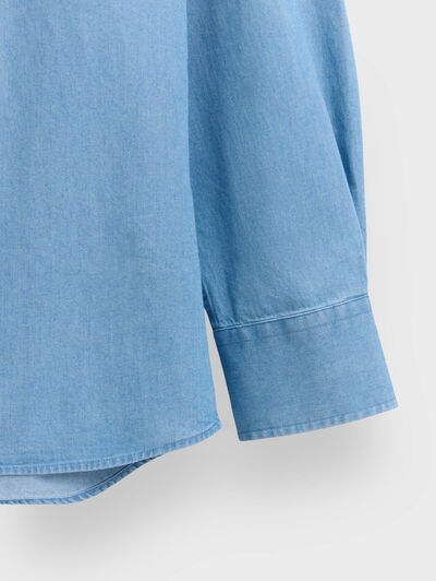 CAMISA DENIM BUTTON DOWN CELESTE