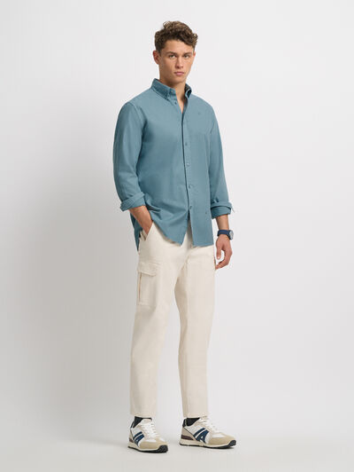 CAMISA OXFORD DYE AZUL