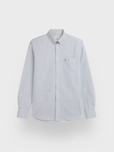 CAMISA OXFORD STRIPES VERDE