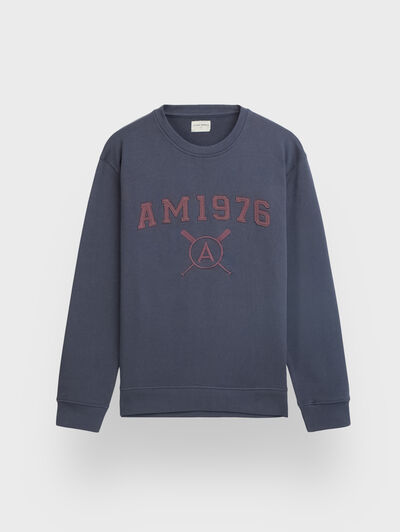 SUDADERA PATCH AZUL