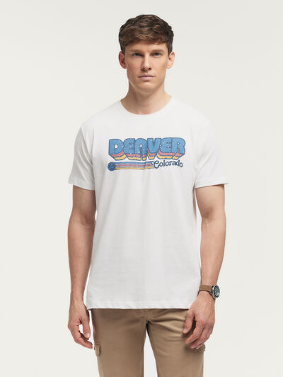 CAMISETA DENVER BLANCO
