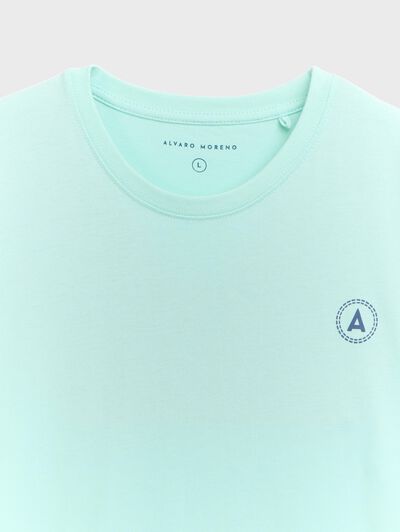 CAMISETA RUBBER VERDE AGUA