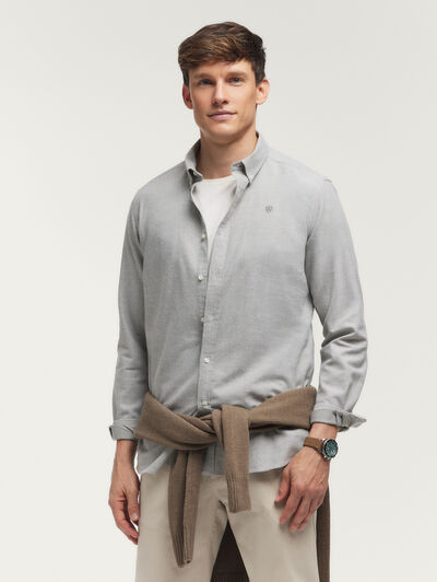 CAMISA OXFORD PEACH VERDE