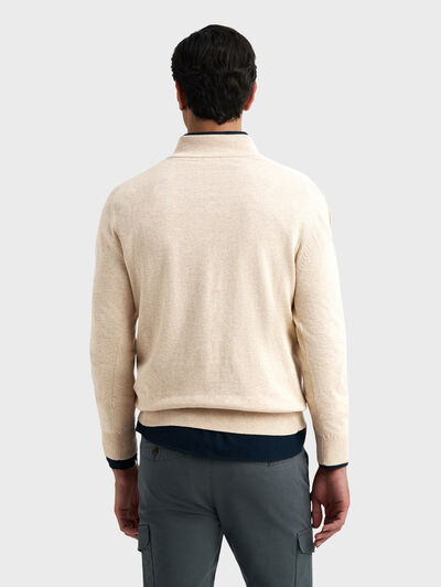 JERSEY BUTTON COLLAR CRUDO