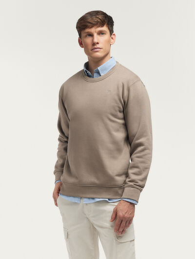 SUDADERA BASICA BEIGE