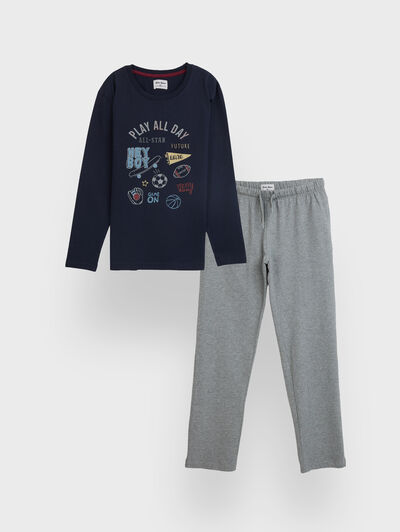 PIJAMA PLAY KIDS AZUL MARINO