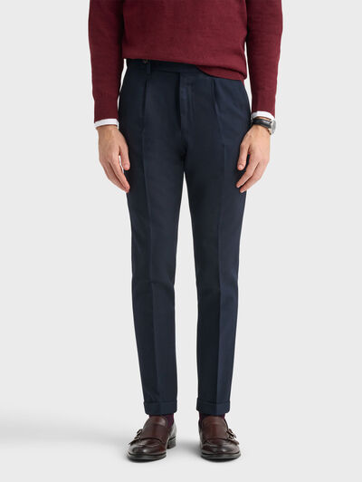 PANTALON CLASSIC TWILL AZUL MARINO