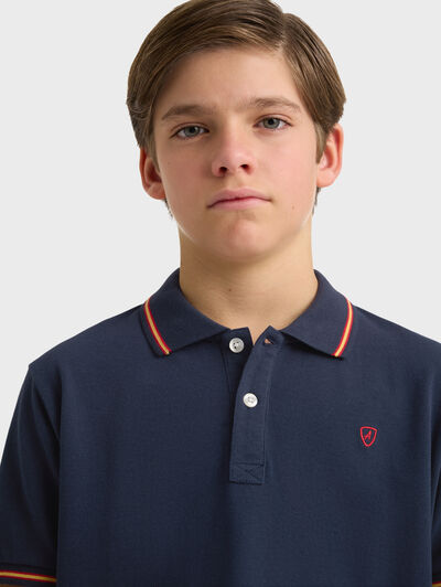POLO FLAG KIDS AZUL MARINO