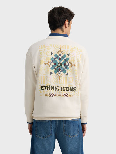 SUDADERA ETHNIC CRUDO