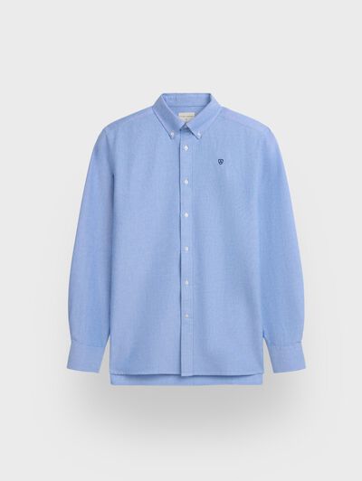 CAMISA OXFORD SOLID AZUL