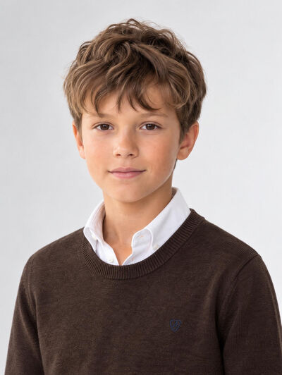 JERSEY ROUND NECK KIDS MARR&Oacute;N
