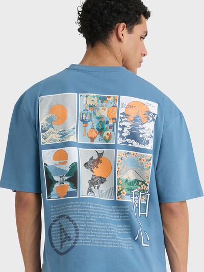 CAMISETA SAKURA AZUL